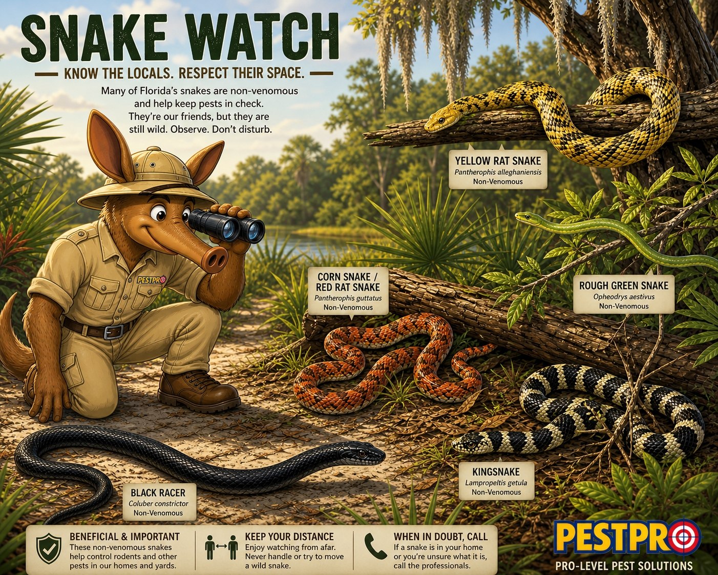 Florida beneficial snakes guide